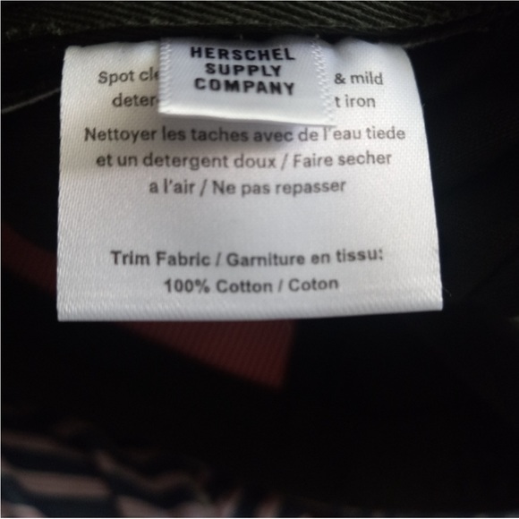 NWOT Herschel Baseball Cap Black/Tan - Picture 2 of 5